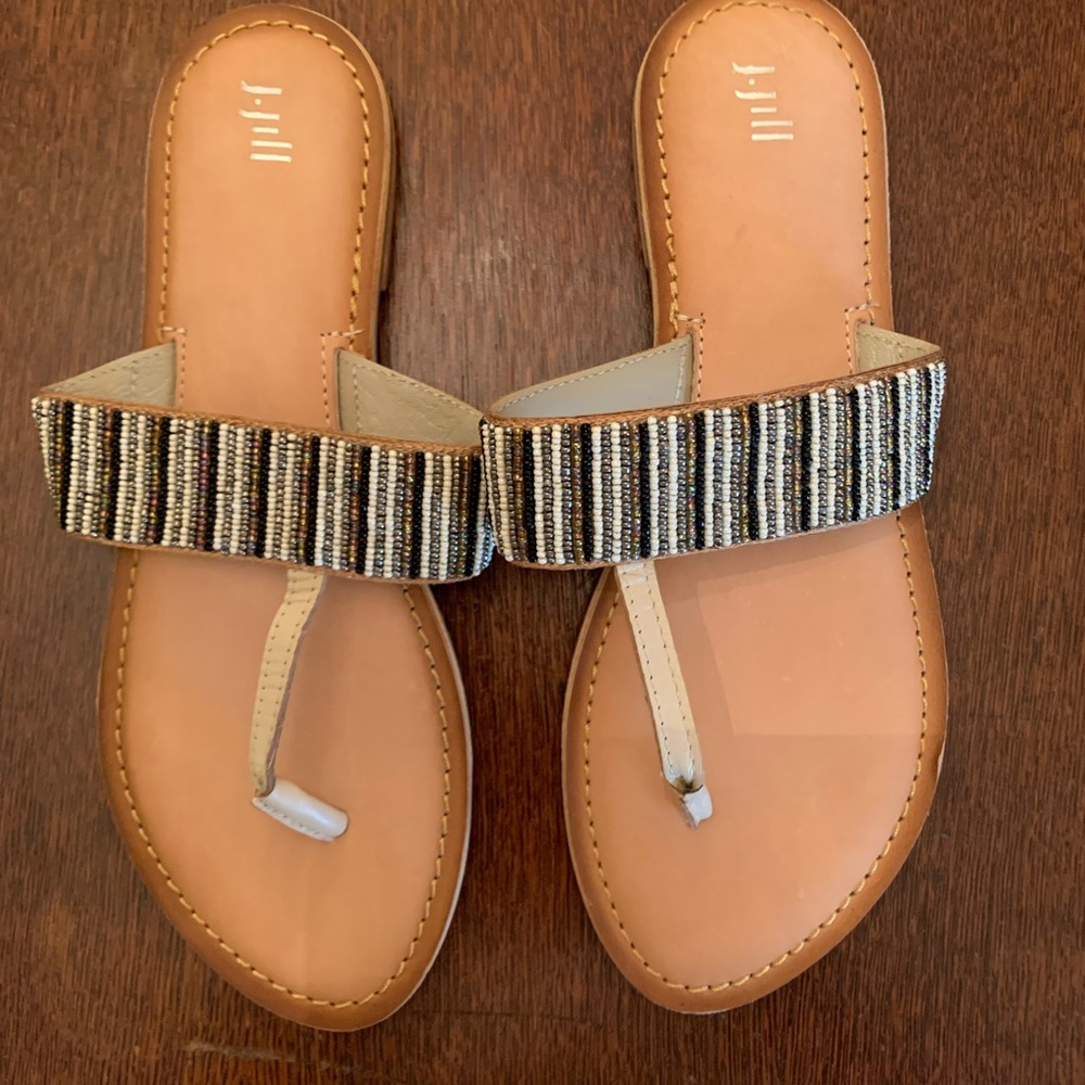J. Jill Beaded Sandals Size 9.